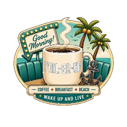 Phil 'er Up Cafe — Coffee, Breakfast, Beach